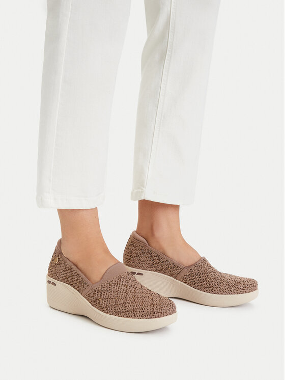 Skechers Skechers Félcipő Martha Stewart: Pier-Lite - My Reflection 188019/MOC Barna