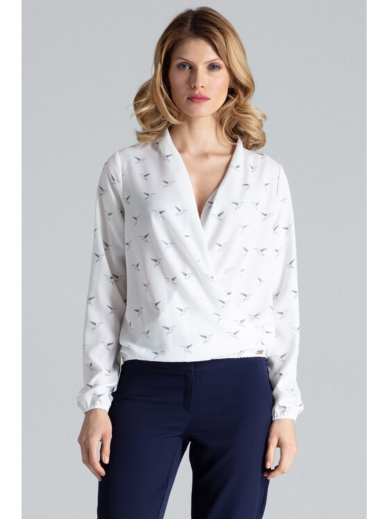 FIGL FIGL Blúzka M371 Écru Regular Fit