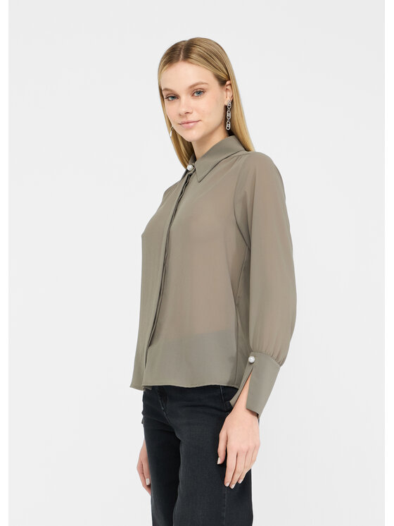 Liu Jo Liu Jo Camicia CF5302TS869X0707 Verde Regular Fit