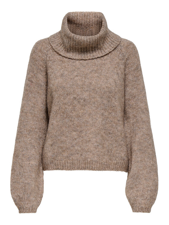 ONLY ONLY Гольф Gila 15358571 Коричневий Regular Fit