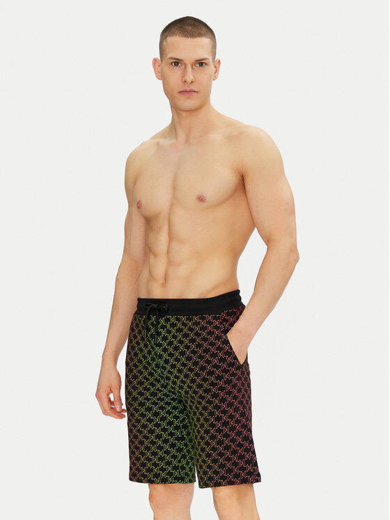 KARL LAGERFELD KARL LAGERFELD Szorty sportowe 705401 552917 Czarny Regular Fit