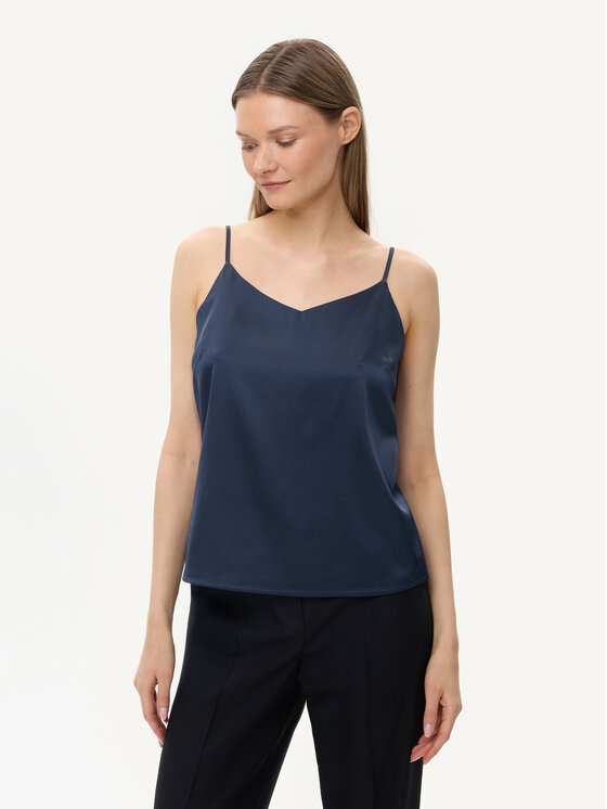 KMX Studio KMX Studio Bluzka 503370012 Granatowy Fitted Fit