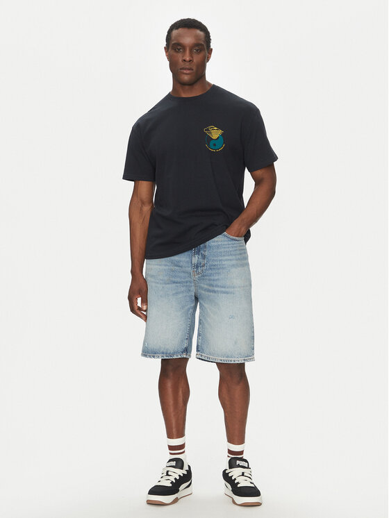 Quiksilver Quiksilver T-Shirt EQYZT08033 Czarny Regular Fit