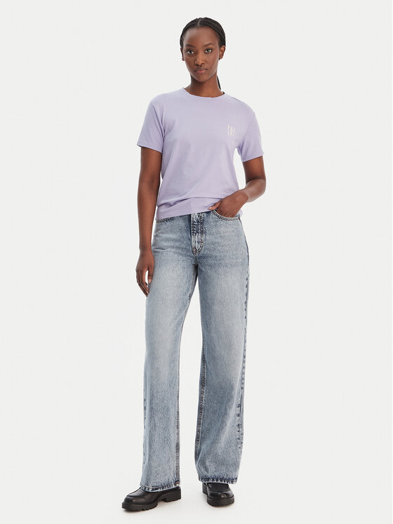 HUGO HUGO Marškinėliai 50556981 Violetinė Regular Fit