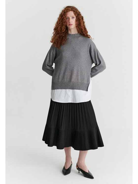 TATUUM TATUUM Sweter PATI Szary Classic Fit