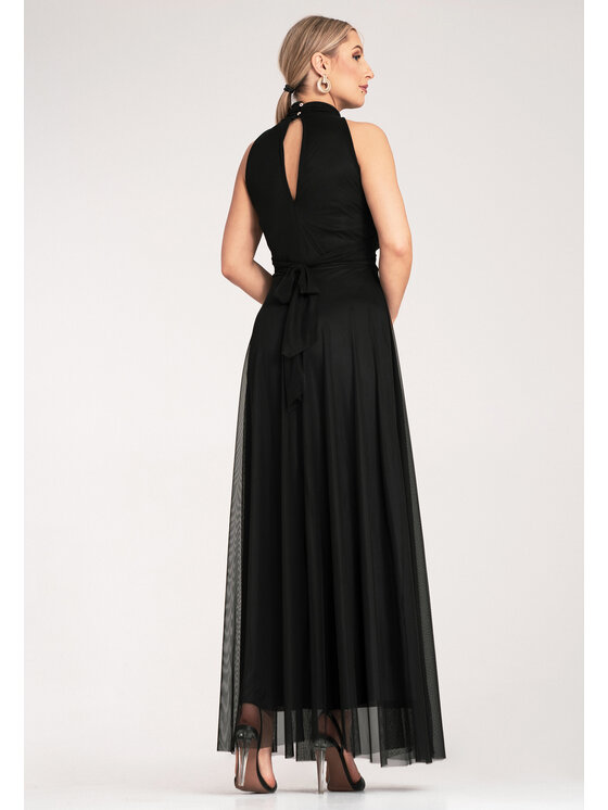 FIGL FIGL Abito da sera M1173 Nero Flared Fit