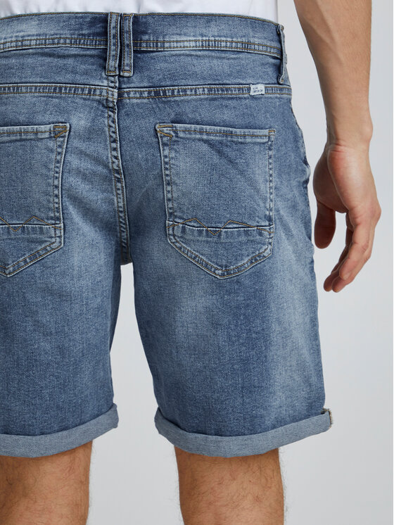 Blend Blend Kratke traperice 20713326 Plava Slim Fit