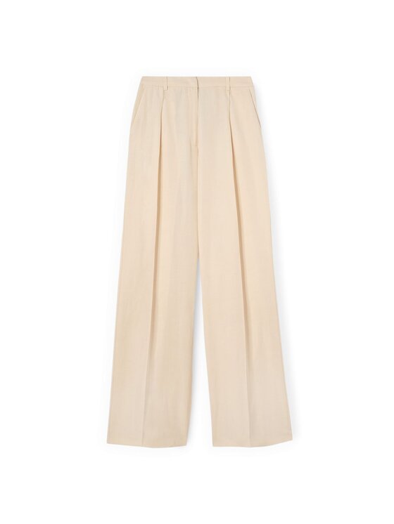 Motivi Motivi Spodnie materiałowe P01WQ004630N011 Biały Over Fit