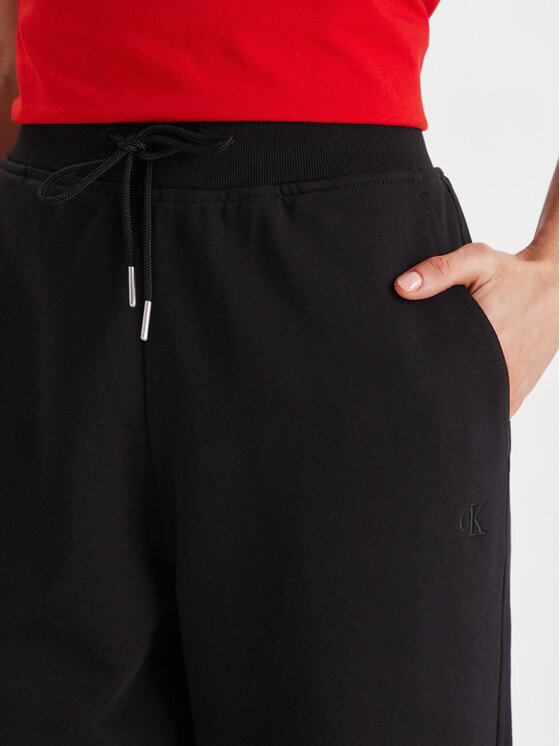 Calvin Klein Jeans Calvin Klein Jeans Παντελόνι φόρμας Archive Logo LV047E236G Μαύρο Slim Fit