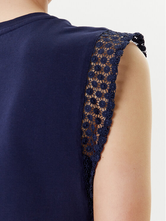 United Colors Of Benetton United Colors Of Benetton Bluză 3IFVD10AC Bleumarin Regular Fit