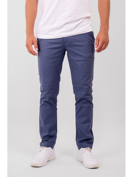 TeeShoppen Męskie Chinosy, rozmiar 30/34, Niebieskie, 'Perform Collection'