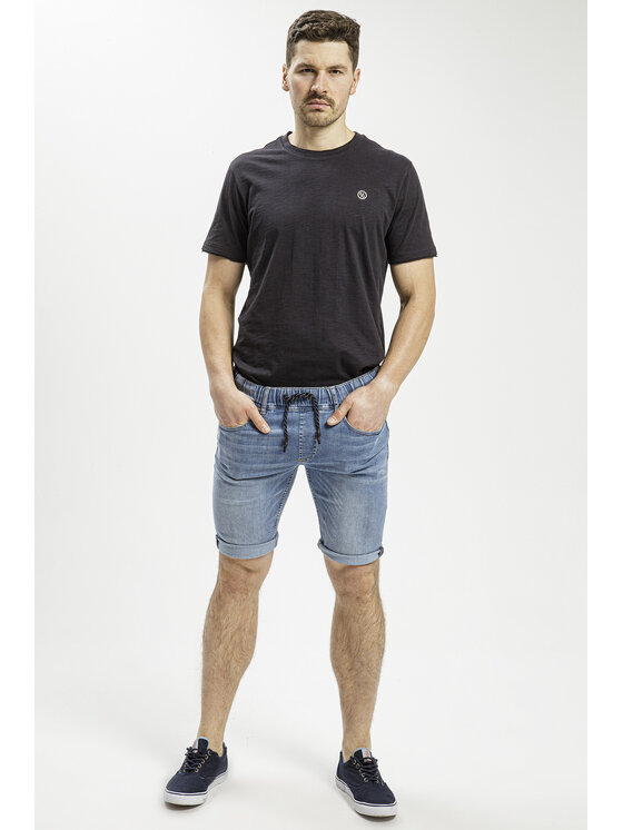 Cross Jeans Cross Jeans Szorty jeansowe A 533-012 Niebieski Regular Fit