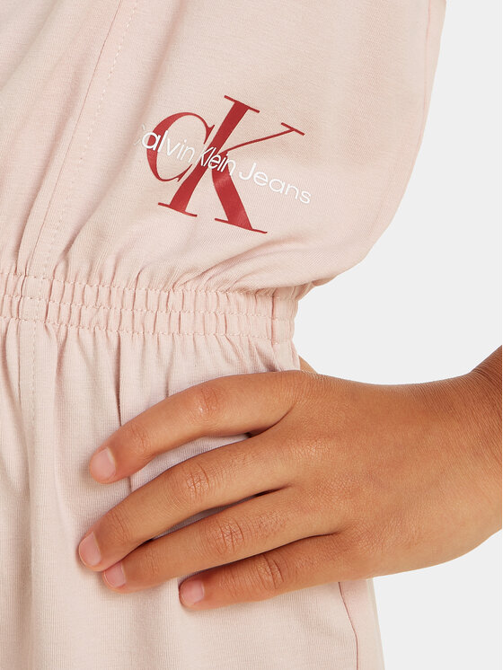 Calvin Klein Jeans Calvin Klein Jeans Sukienka codzienna Monogram IG0IG02473 D Różowy Regular Fit