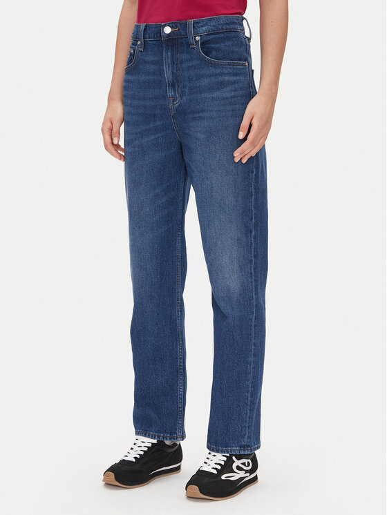 Tommy Jeans Tommy Jeans Blugi Layla Hr Slim Str Bi0152 Co DW0DW20054 Bleumarin Regular Fit