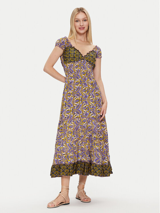 Iconique Iconique Rochie de vară Shirley IC24-098 Colorat Regular Fit