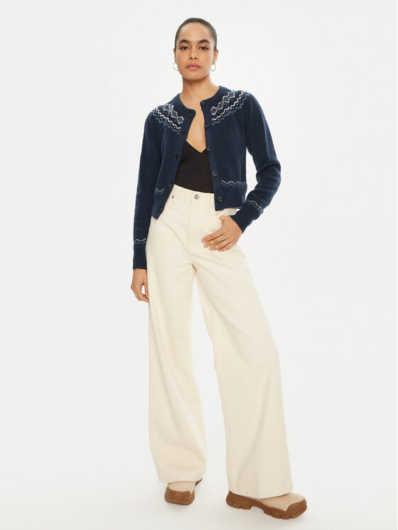 Guess Guess Kardiganas W4PR0Y Z3LQ0 Tamsiai mėlyna Regular Fit