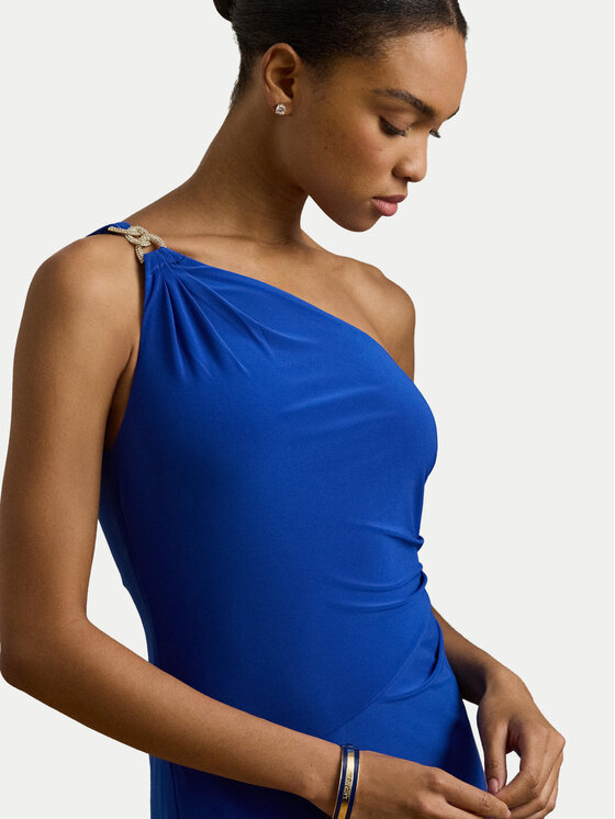 LAUREN RALPH LAUREN LAUREN RALPH LAUREN Večerna obleka 253751483032 Modra Slim Fit