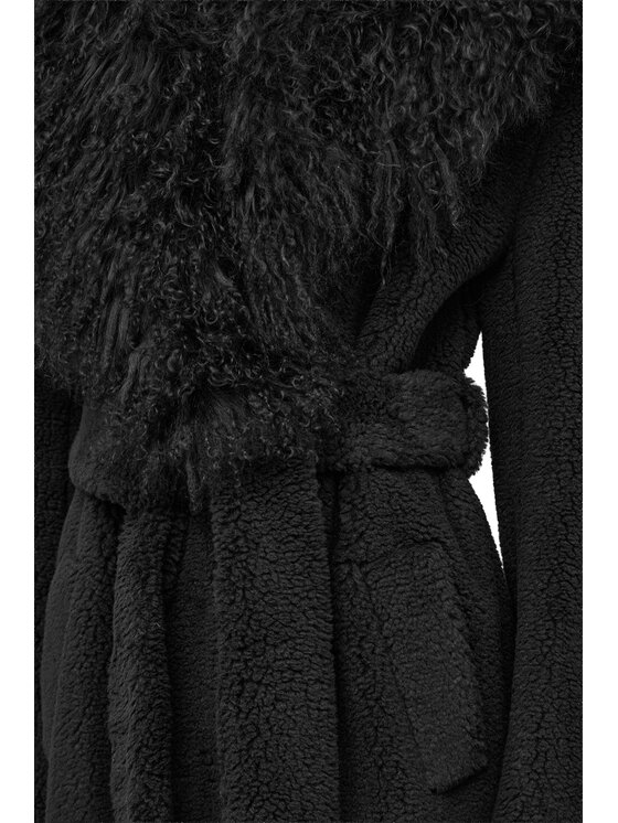 Epuzer Epuzer Cappotto di transizione Studio 70 Teddy Nero Standard Fit
