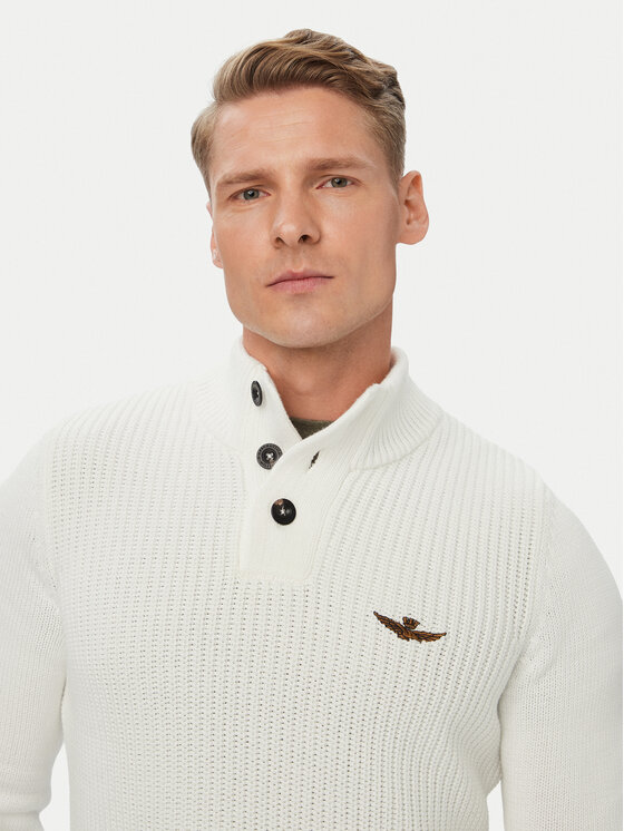 Aeronautica Militare Aeronautica Militare Светр 262MA1572UL00409 Білий Regular Fit