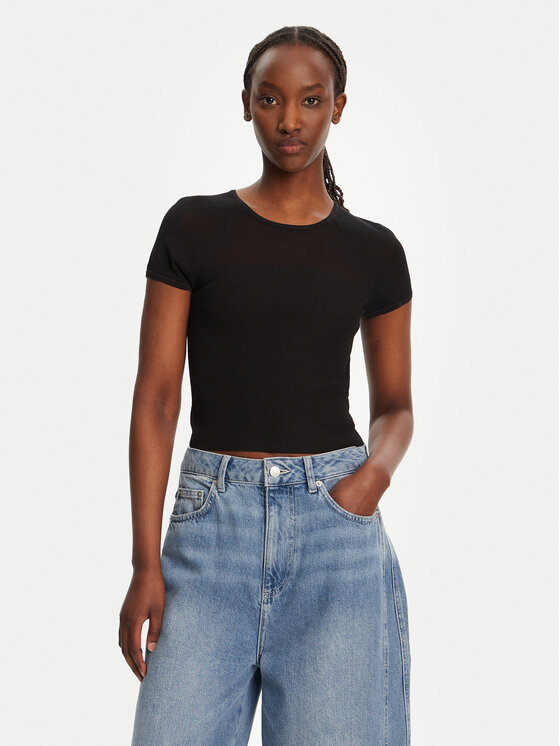 HUGO HUGO Bluză Slevetta 50538232 Negru Slim Fit