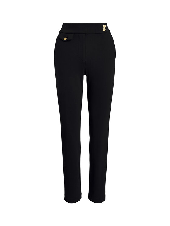 LAUREN RALPH LAUREN LAUREN RALPH LAUREN Pantaloni din material 200980023001 Negru Straight Fit