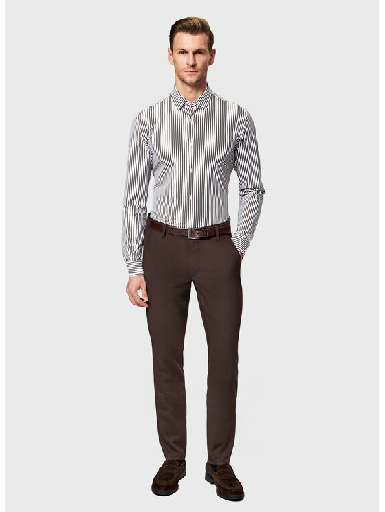 Pako Lorente Pako Lorente Chinosy P26SF-WX-009 Brązowy Slim Fit