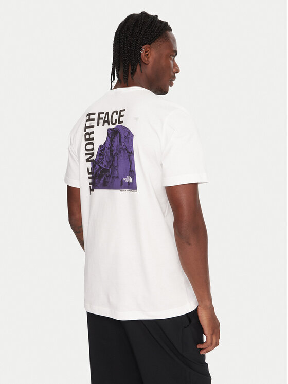 The North Face The North Face Tricou Half Dome Photo NF0A8EE9 Alb Regular Fit