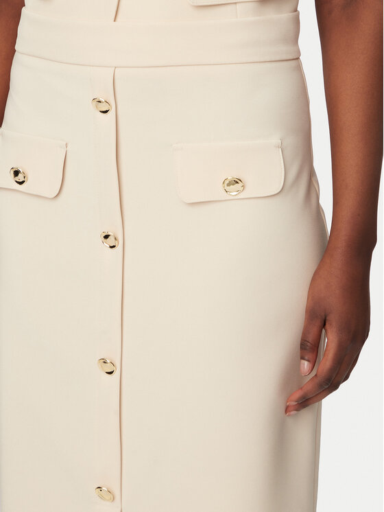 Rinascimento Rinascimento Suknja olovka CFC0128271003 Bež Slim Fit