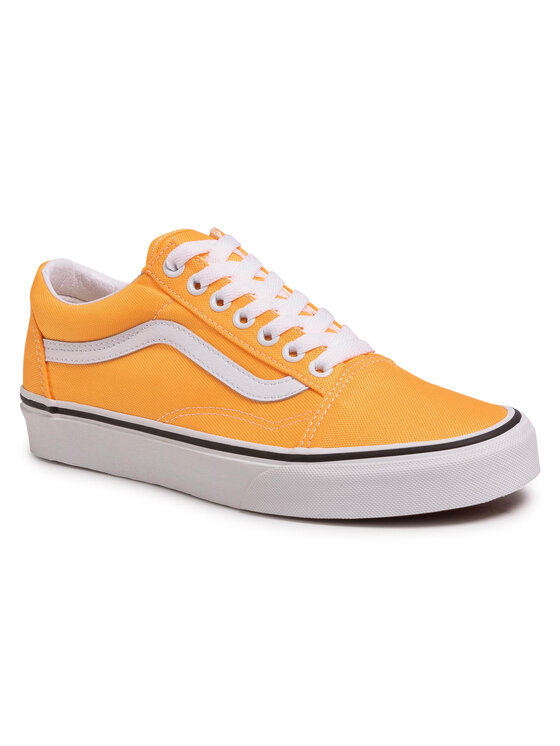 Vans orange outlet old skool trainers