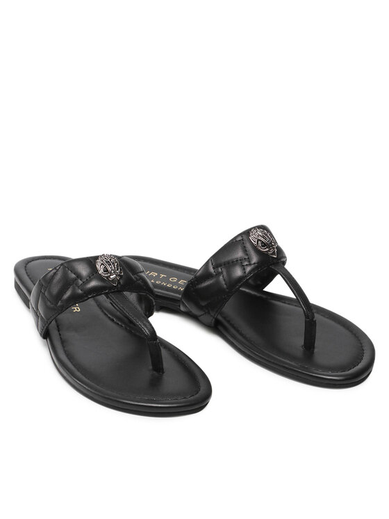 Kurt Geiger Kurt Geiger Flip-flops Kensington T-Bar Sandal 8651400109 Fekete