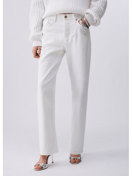 Liu Jo Liu Jo Jeansy UA6321TM05711111 Biały Regular Fit