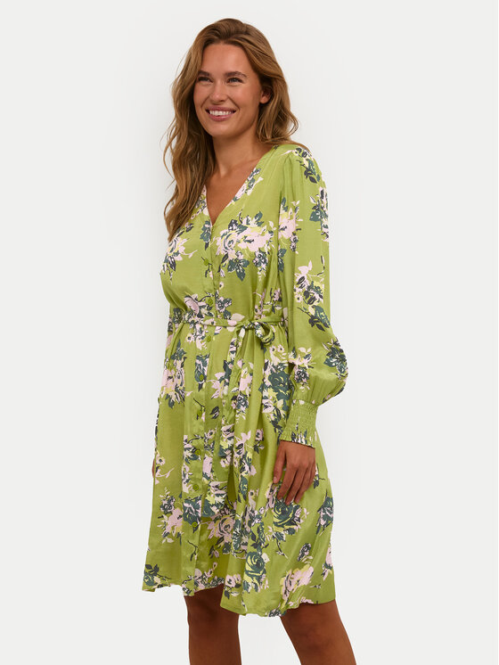 Kaffe Kaffe Rochie de vară Pollie 10508274 Verde Regular Fit