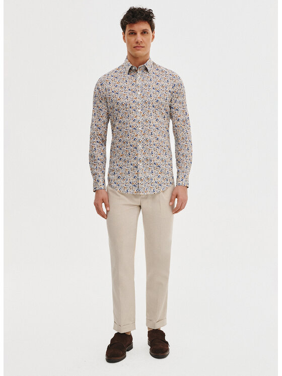 Pako Lorente Pako Lorente Koszula P25SF-1X-034 Biały Slim Fit