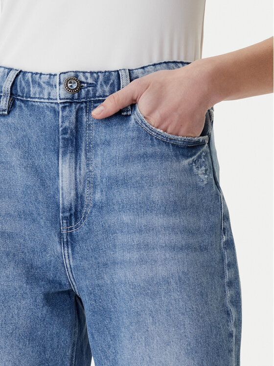 Guess Guess Džinsi W6RA33 D3Y0U Zils Straight Fit
