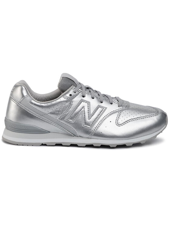 silver new balance sneakers