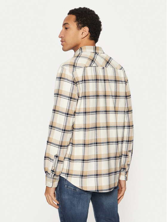 Tommy Jeans Tommy Jeans Košeľa Check Flannel DM0DM20670 Béžová Regular Fit