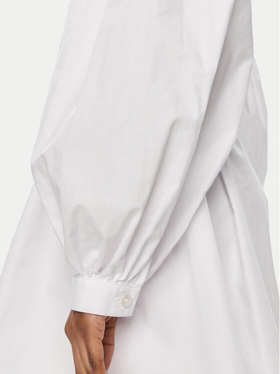 PINKO Pinko Každodenné šaty Ace Ventura Abito 103723 A1XO Biela Regular Fit