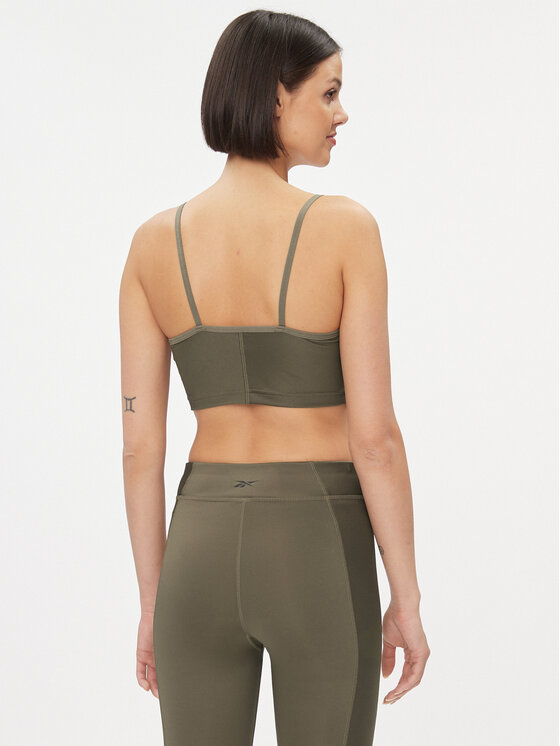 Reebok Reebok Top Yoga Performance IM4045 Zielony Fitted Fit