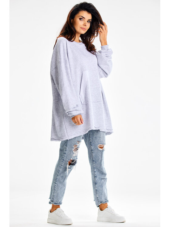 Infinite You Infinite You Mikina M335 Šedá Basic Fit