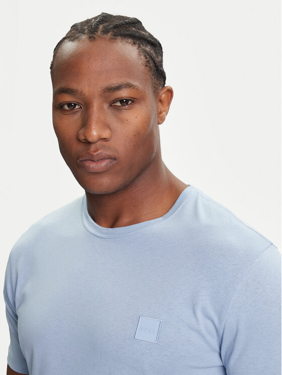BOSS BOSS T-krekls Tales 50508584 Gaiši zils Regular Fit