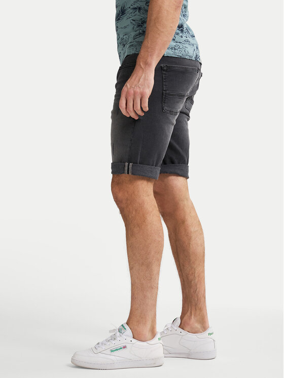 Petrol Industries Petrol Industries Pantaloni scurți de blugi M-1050-SHO003 Negru Regular Fit