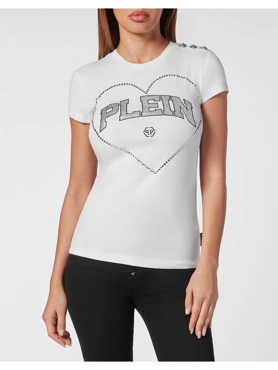 PHILIPP PLEIN PHILIPP PLEIN Tričko 19391 Biela Skin Tight Fit