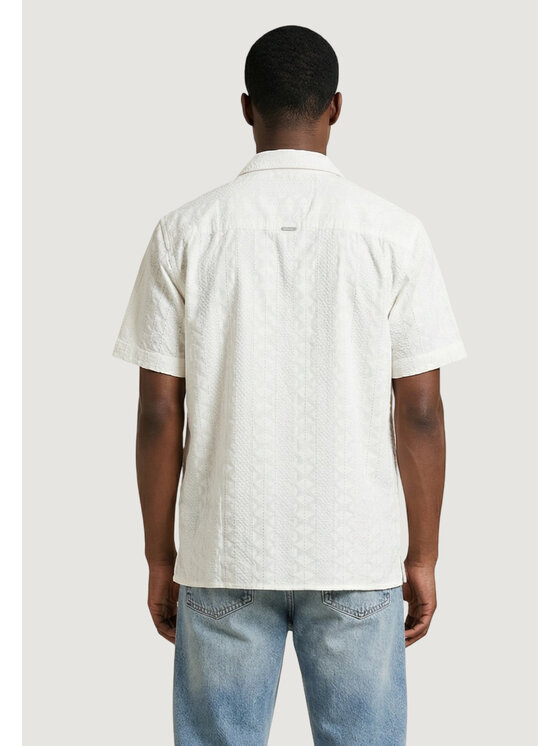 Antony Morato Antony Morato Πουκάμισο HONOLULU RELAXED STRAIGHT FIT Λευκό Relaxed Fit