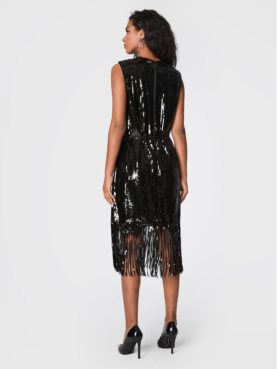 TWINSET TWINSET Rochie cocktail 222TT205D Negru Regular Fit