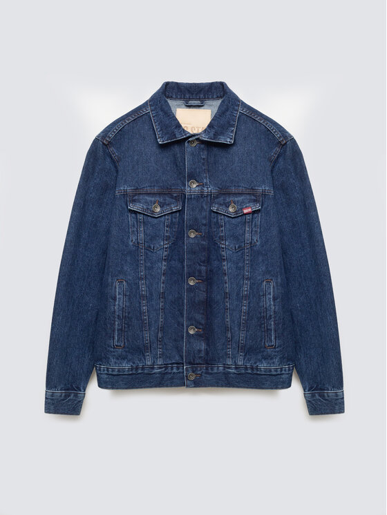 BIG STAR BIG STAR Kurtka jeansowa CHARLIE Granatowy Basic Fit