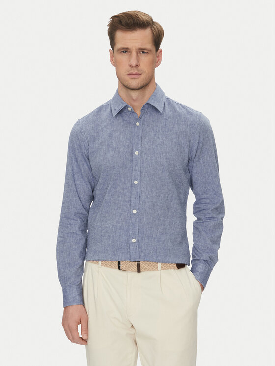 JOOP! Jeans JOOP! Jeans Srajca 15 JJSH-92Hanson2K-W 30045977 Mornarsko modra Regular Fit