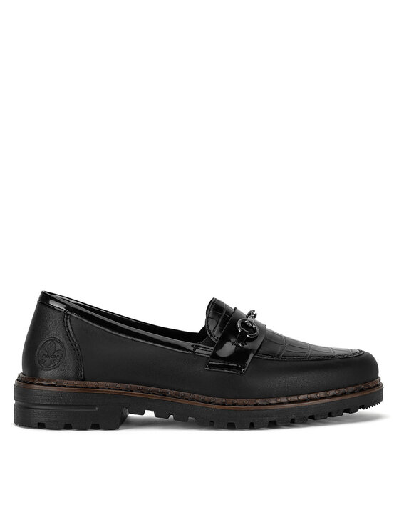 Rieker Loafersy 54862-01 Czarny
