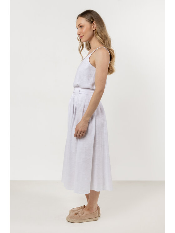 Awama Awama Spódnica A723 Biały Basic Fit