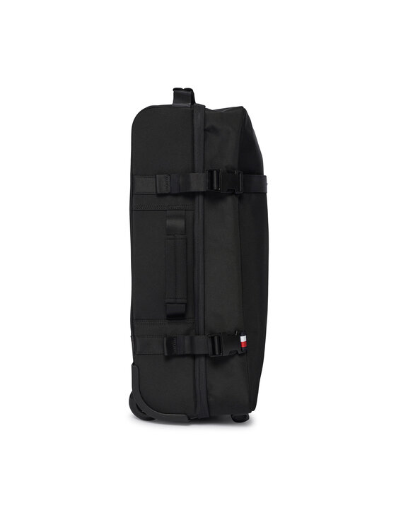 Tommy Hilfiger Tommy Hilfiger Walizka kabinowa Th Nylon Travel Soft AM0AM13474 Czarny