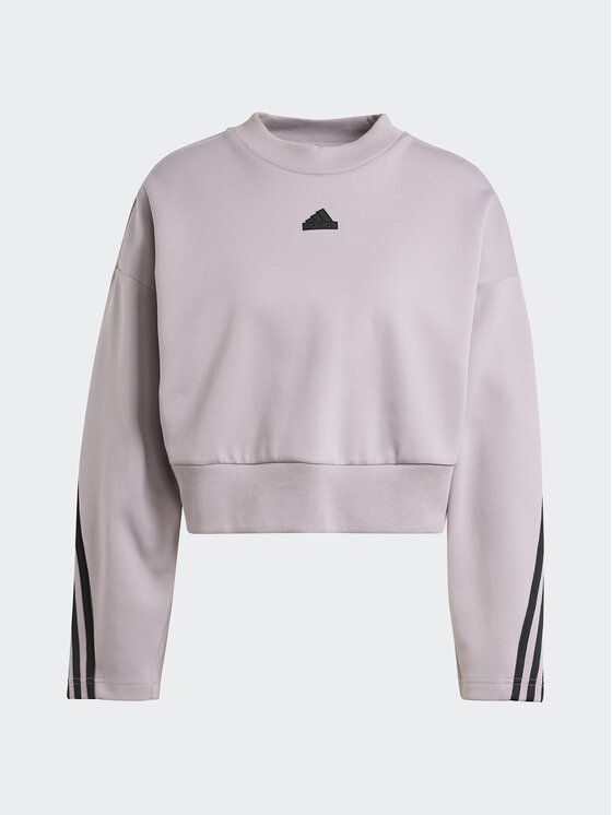 adidas adidas Majica dugih rukava Future Icons 3-Stripes IS3880 Ljubičasta Loose Fit